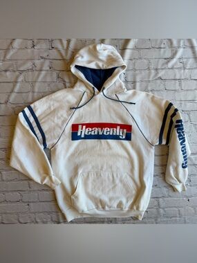 1980's Vintage Hoodie Sweatshirt Heavenly Lake Tahoe Jerzees XL Ski Snowboard